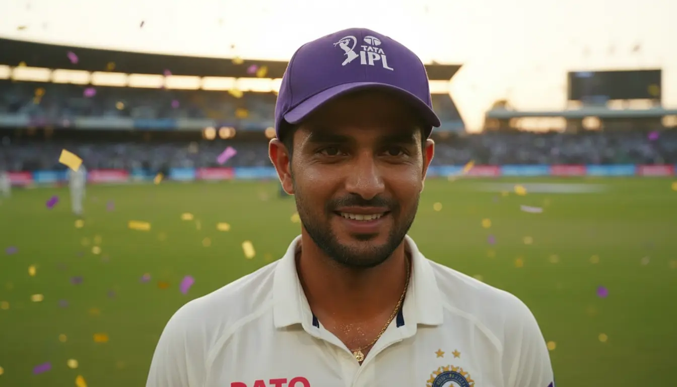 ipl player in purple cap