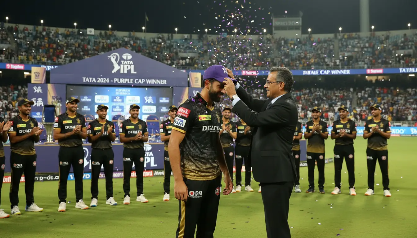 IPL Purple Cap award ceremony